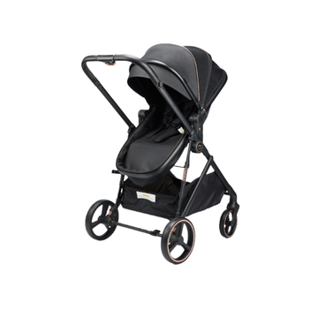 Hibobi Aurora 2-In-1 Bassinet Stroller, Black