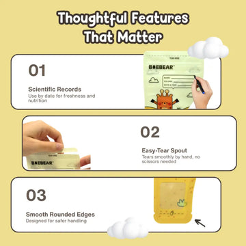 BAEBEAR Disposable Milk Powder Storage Bags, 30 bags