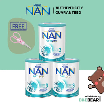 (Bundle of 3) Nestle NAN Optipro Stage 3 / Formula Milk / Made in Switzerland | Supreme Stage 3 🔥Nan3 x 3 Free ✂