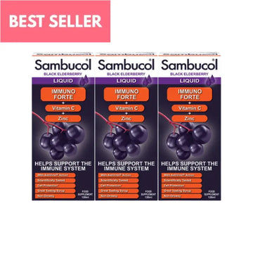 [Bundle of 3] Sambucol Kids Immuno Forte UK Version (120ml x3) | Immune health