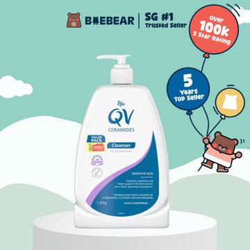 QV Ceramides Moisturising Lotion, Cleanser, Cream 350g | 500 | 1.25kg