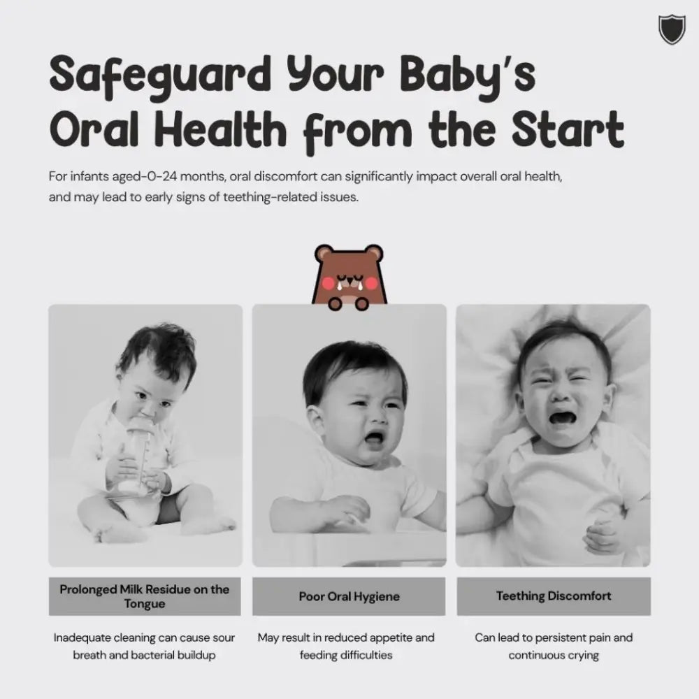 Disposable Baby Oral Cleaner 30pcs | Infant 36 Months Teeth & Tongue Coating / Toothbrush Swab 30 Sticks