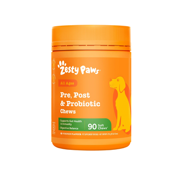 Zesty Paws Pre Post & Probiotic Chews, 90s