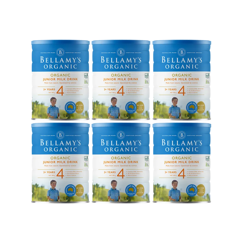 [Bundle of 6] Bellamy's Organic Junior Milk Drink Formula Step 4, 900g
