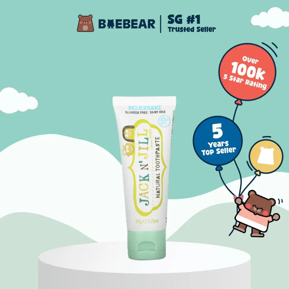 Jack N Jill Certified Organic Kids NATURAL CALENDULA Toothpaste I Toothbrush | Rinse cup (SG)