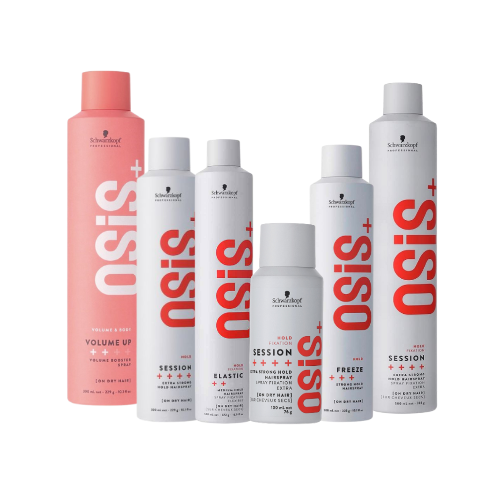 Schwarzkopf Osis+ Hairspray (Elastic/Session/Freeze/Volume Up) - 100/300/500ml