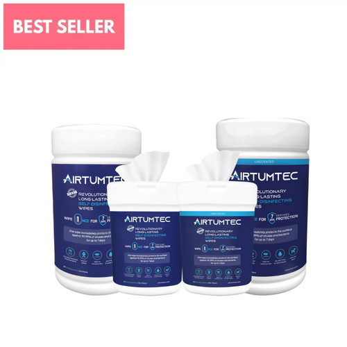 AirTumtec Long Lasting Self-Disinfecting Wipes, 80 | 40 sheets
