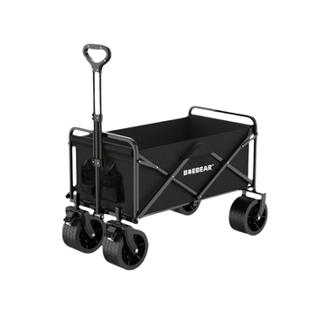 Baebear Wagon Trolley Cart 300L Extra Capacity Camping Trolley |  Foldable Shopping Cart | Extra Big Wheel 10cm