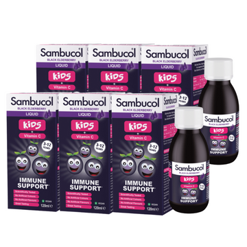 [Bundle of 6] Sambucol Kids Liquid 120ml (3-12 YEARS) (UK VERSION)