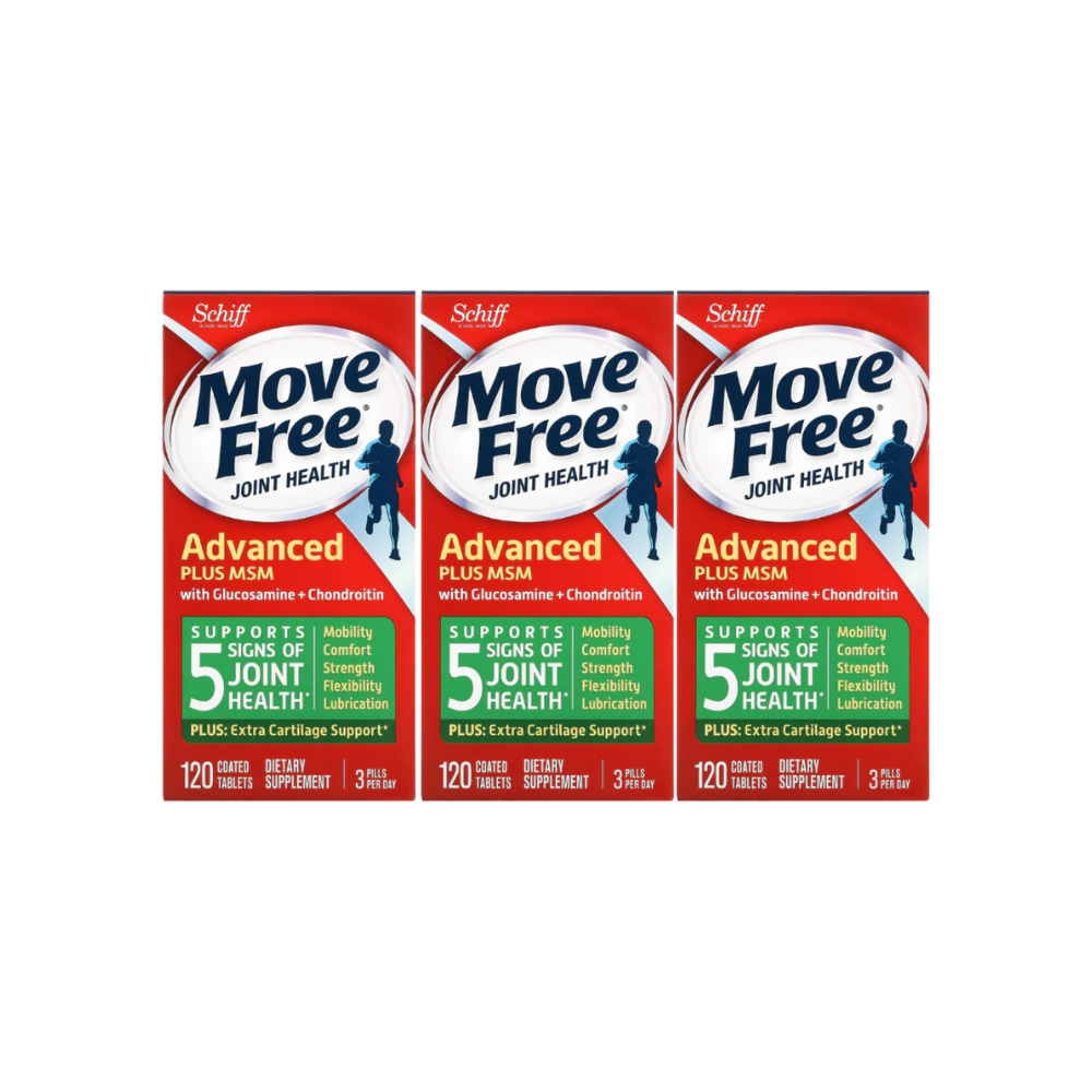Schiff Move Free Advanced + MSM with Glucosamine + Chondroitin, 120 Caps