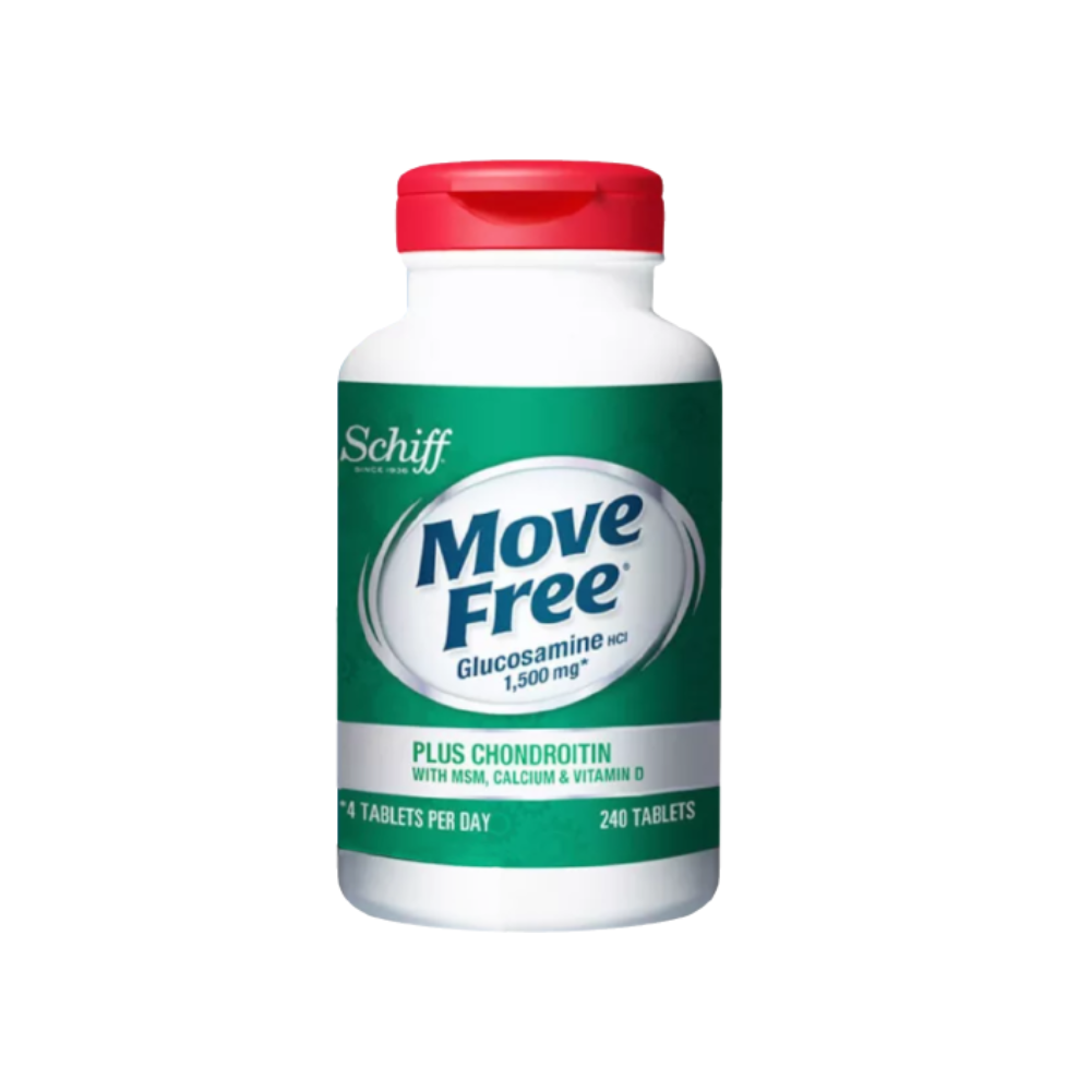 Schiff Move Free Glucosamine + Chondroitin with MSM, Calcium & Vitamin D, 80 Tablets | 240 Tablets