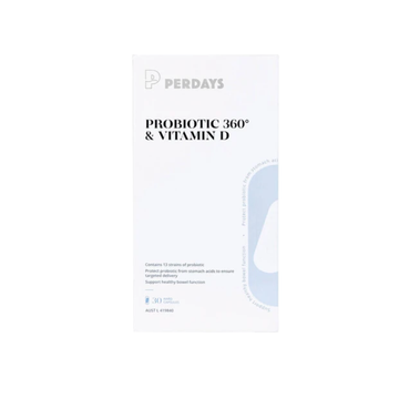 Perdays Probiotic 360 & Vitamin D, 30s