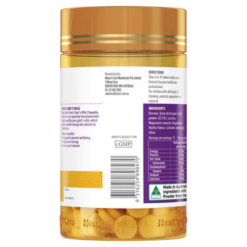 Healthy Care Goat's Milk, 300 Chewable Tablets