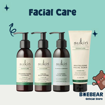 Sukin Faical Care Cleanser | Moisturiser | Scrub | Mist, 125ML