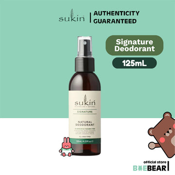 Sukin Deodorant Spray Natural Signature| Ocean Mist | Fresh Cotton, 125ML