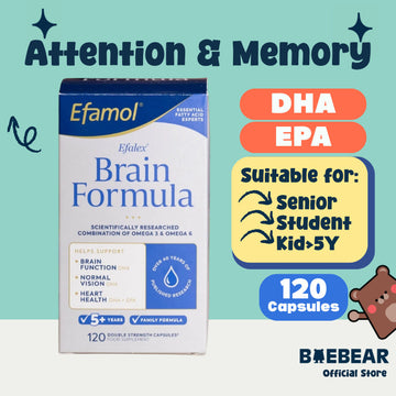 Efamol Efalex Brain Formula, 120 Capsules