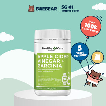 Healthy Care Apple Cider Vinegar + Garcinia, 90 Capsules