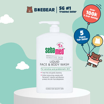 SEBAMED Liquid Face & Body Wash, 1L
