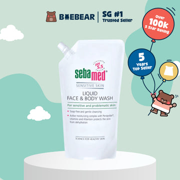 SEBAMED Liquid Face & Body Wash, 1L