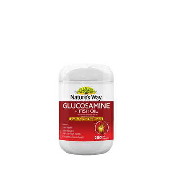 Nature's Way Glucosamine + Fish Oil, 200 Soft Capsules
