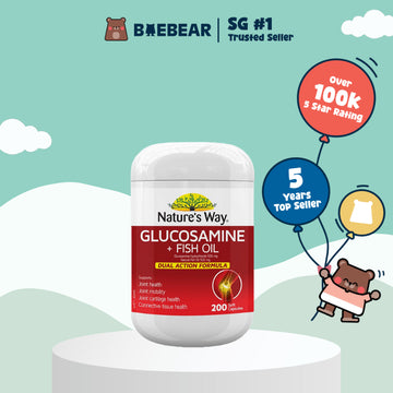 Nature's Way Glucosamine + Fish Oil, 200 Soft Capsules