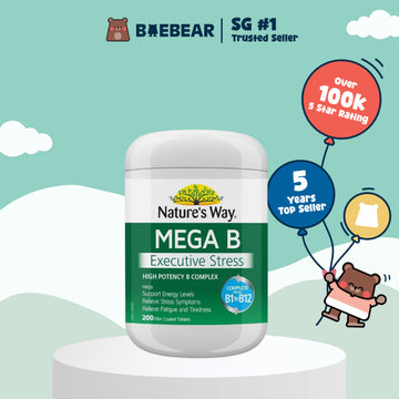 Nature's Way Mega B Executive Stress, 200 Tablets