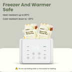 [Thermal] BAEBEAR Breast Milk Storage Bag 250ml (10pcs/bag) Temperature Sensor | Leakproof | Pour Spout | Local Stock