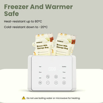 [Thermal] BAEBEAR Breast Milk Storage Bag 250ml (10pcs/bag) Temperature Sensor | Leakproof | Pour Spout | Local Stock