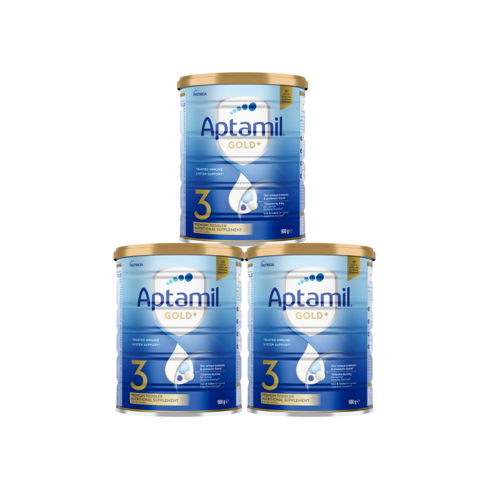 [Bundle of 3] Aptamil® Gold+ Premium Toddler Nutritional Supplement Stage 3, 900g