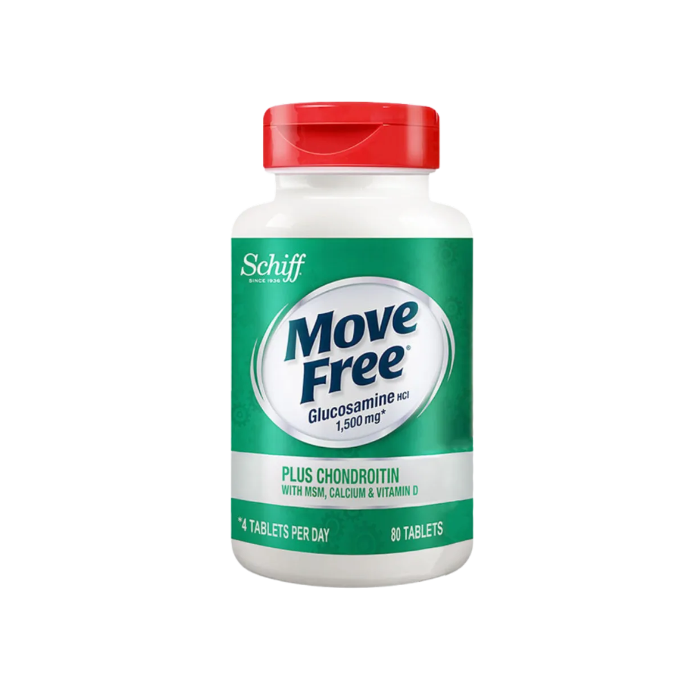 Schiff Move Free Glucosamine + Chondroitin with MSM, Calcium & Vitamin D, 80 Tablets | 240 Tablets