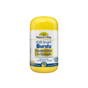 Nature's Way Kids Smart Triple Strength DHA 300mg, 50 Soft Capsules