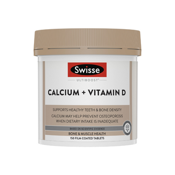 Swisse Ultiboost Calcium + Vitamin D 150 Tabs (SG)