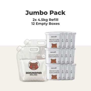 BAEHOME Dehumidifier All in One Sets, All Starter Pack | Jumbo Pack