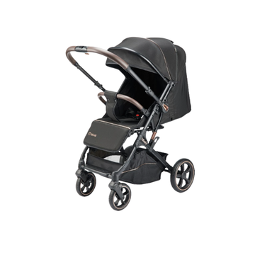 Hibobi Cirro Reversible Lightweight Baby Stroller, Black
