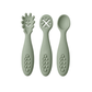 Baebear 3-Pk Baby Self-Feeding Silicone Pre-Spoons, 7 Colours