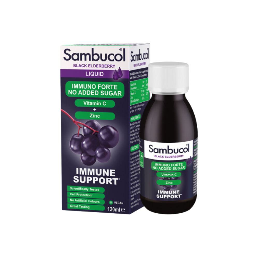 Sambucol Immuno Forte Liquid Sugar Free, 120ml